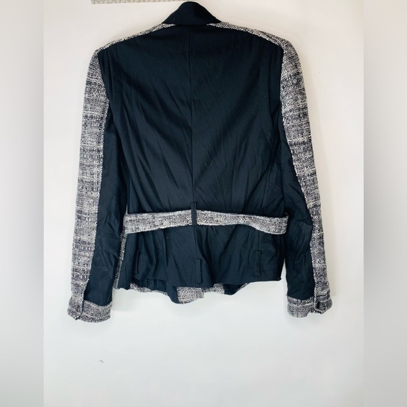 Akris Punto Zip Up Tweed Belted Jacket Size 10 - Picture 2 of 8